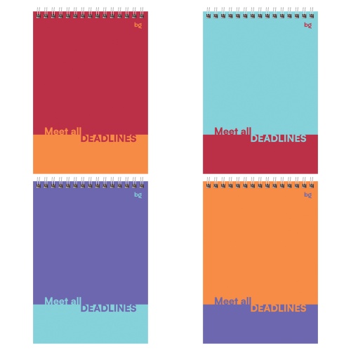 Блокнот А5/80л на спирали Б5гр80 06546 Моноколор. Дуэт "Дава"