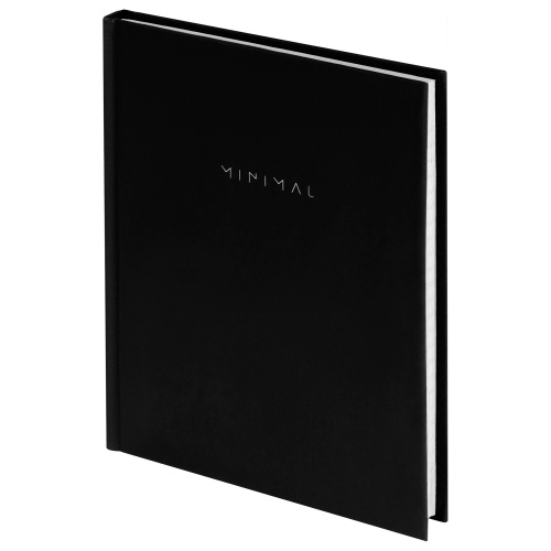 Записная книжка А6 80л Brauberg 116444 Однотонный черный "Дава"