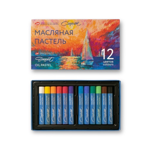 Пастель масляная 12цв Сонет 70412967 "Дава"