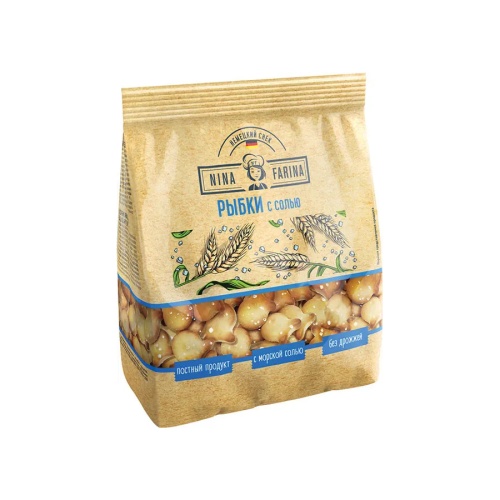 Печенье Nina Farina Рыбки с солью, 145г "Дава"