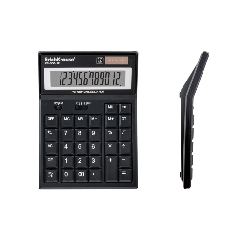Калькулятор ErichKrause настольный  (12 разрядов) KC-500-12 Classic 40500 "Дава"