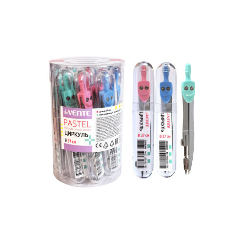 Циркуль deVENTE 5098000 Pastel в пластиковом футляре "Дава"