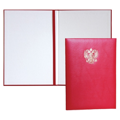 Папка адресная Герб РФ deVENTE 3078507 красная "Дава"