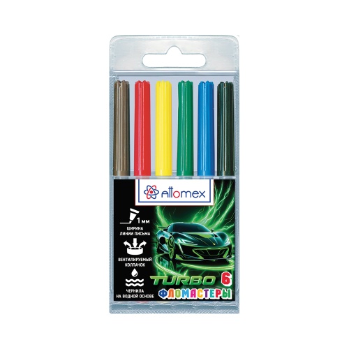 Фломастеры  6цв Attomex 5080538 Turbo "Дава"