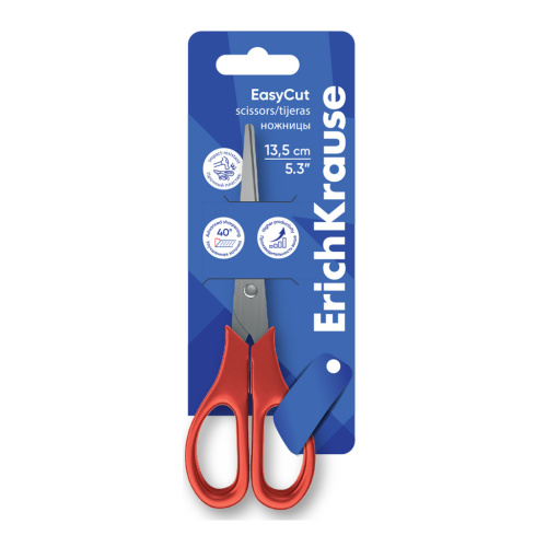 Ножницы 13,5см ErichKrause 60835 EasyCut "Дава"
