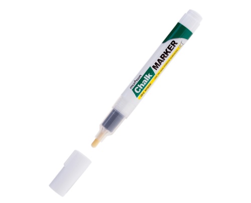Маркер меловой MunHwa Chalk Marker CM-05 3мм, спиртовая основа, белый "Дава"