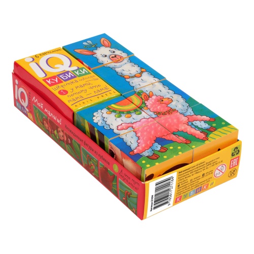 Игра Кубики IQ Фигурные Мой малыш. 6штук 27494 "Дава"