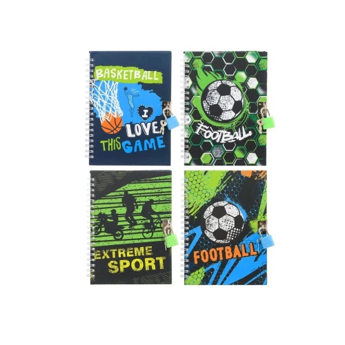 Записная книжка А6 48л 7БЦ, Basir MC-6679 Спорт метал.замок "Дава"