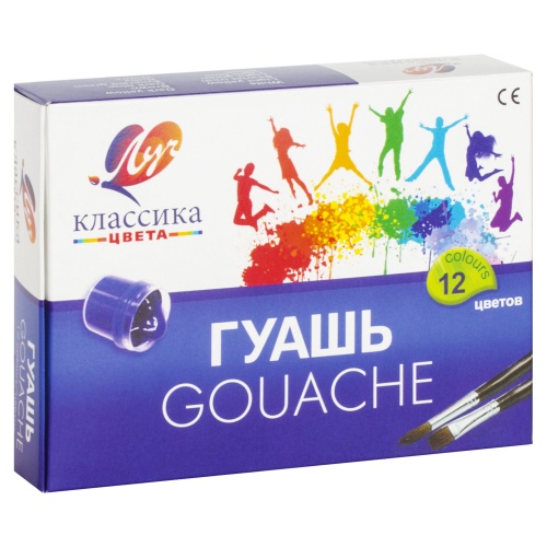 Гуашь 12цв 20мл Луч Классика 19С1277-08 "Дава"