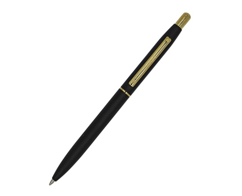 Ручка шариковая Luxor автомат Sterling 1116 1мм, синяя, корпус черный/золото "Дава"