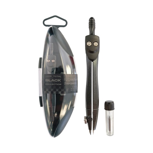 Готовальня 2 предмета deVENTE 5093400 Total Black "Дава"