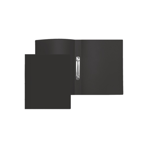 Папка на 2 кольцах А4/16мм Attomex 3081404 черная "Дава"