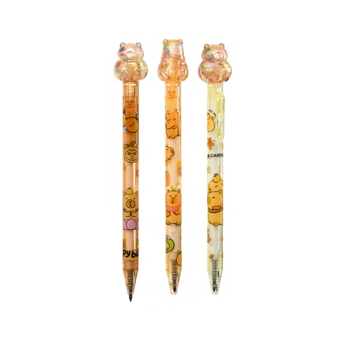 Карандаш (вечный) с прорезиненым наконечником механический Basir SC-785 Капибара "Дава"