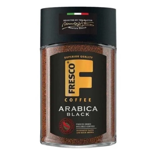 Кофе Fresco (Фреско) Arabica Black кристал 90г ст/б "Дава"