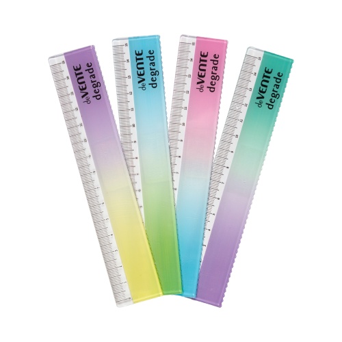 Линейка пластиковая 15см. deVENTE 5091421 волнистый край,  "Дава"