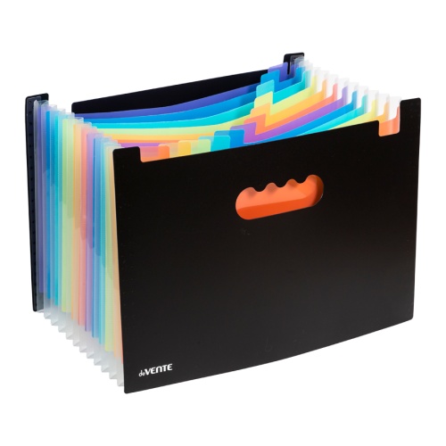 Папка-органайзер 13 отделений deVENTE 3078416 черная "Дава"