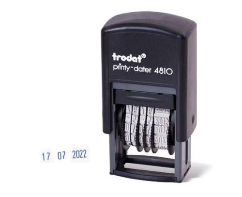 Штамп датер Trodat 4810 3,8 мм BANK цифровой "Дава"