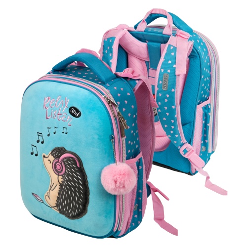 Рюкзак deVENTE Choice 7033210, 38x28x16 см, Music Hedgehog  "Дава"
