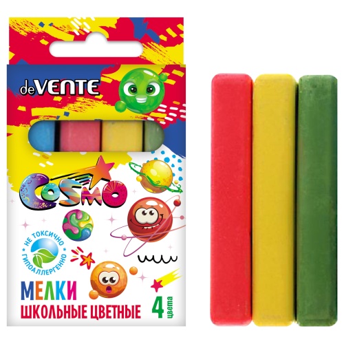 Мелки цветные  4шт deVENTE 8078201 Cosmo  "Дава"