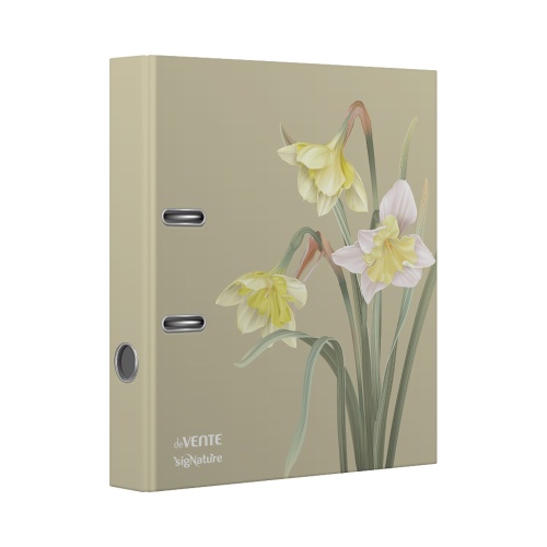 Папка-регистратор deVENTE А4 75мм 3090511 sigNATURE зеленый "Дава"