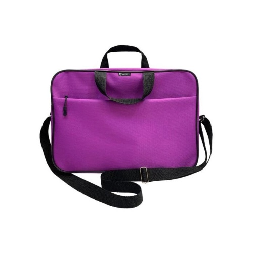 Папка-портфель А4 1 отделение Lamark DC0032-VL, с ручками, карман снаружи, усил.дно, ремень, фиолето "Дава"