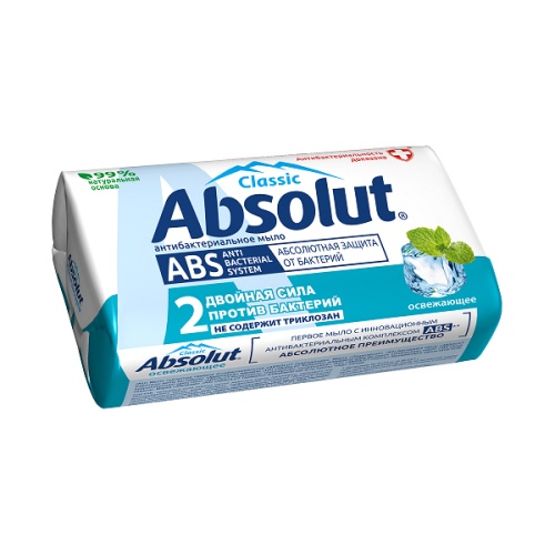 Мыло туалетное Весна Absolut (Абсолют) Освежающее 90гр "Дава"