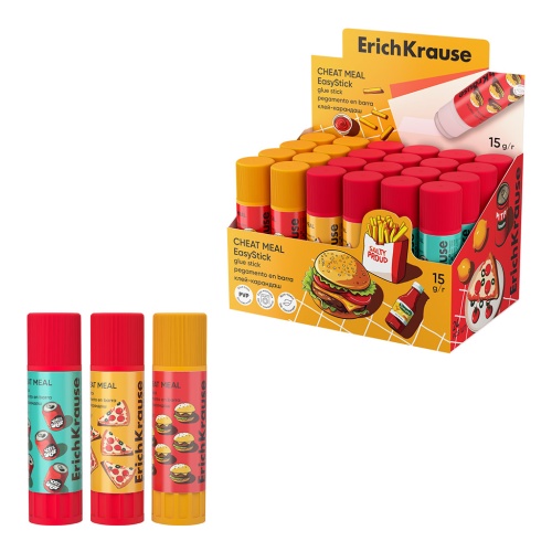 Клей-карандаш 15г ErichKrause 65005 Культ еды "Дава"