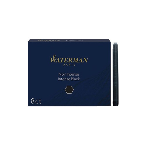 Стержень чернильный Waterman S0110850 (8шт)  черный "Дава"