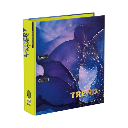 Папка-регистратор Expert Complete А4 75мм EC751706 Marbling Trend синий "Дава"