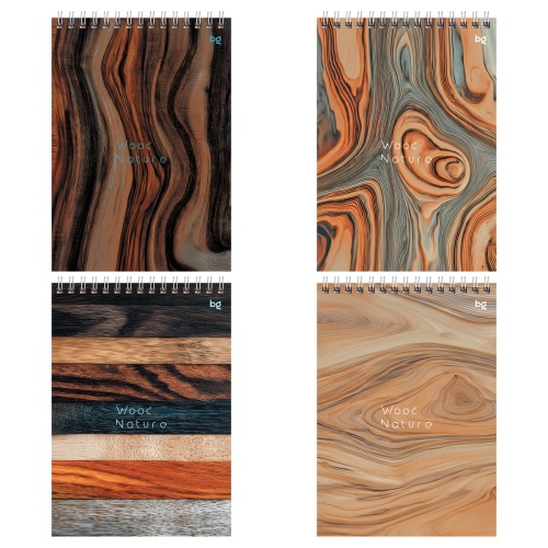 Блокнот А5/80л на спирали Б5гр80 06547 Дерево "Дава"