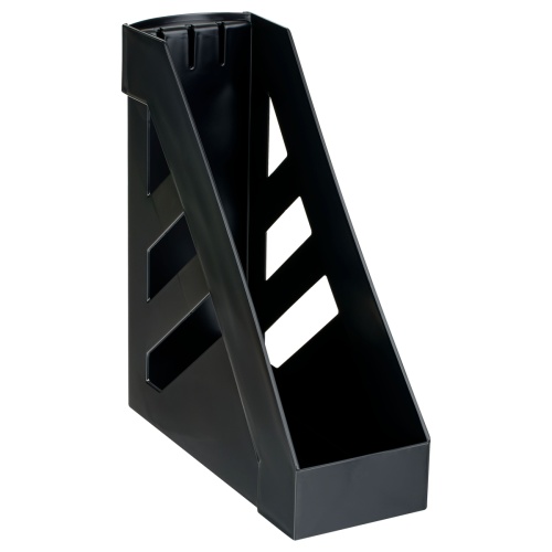 Лоток для бумаг вертикальный 1 секция Стамм 100мм ЛТВ-31787 Стандарт черный "Дава"