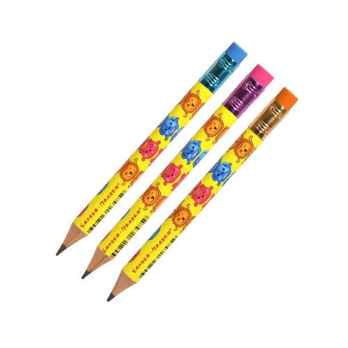 Карандаш Каляка-Маляка КЧМКЛ-У Jumbo с рисунком мультики 3/4 размера "Дава"