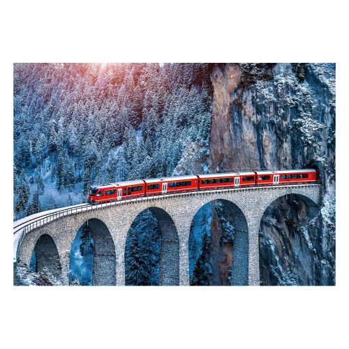 Пазлы 2000 элементов Париж PZL-2000/28  Мост в снежном царстве "Дава"