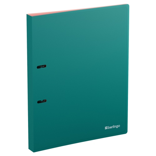 Папка на 2 кольцах А4/24мм Berlingo RB4_2D931 Soft Touch Pro зеленая/розовая "Дава"