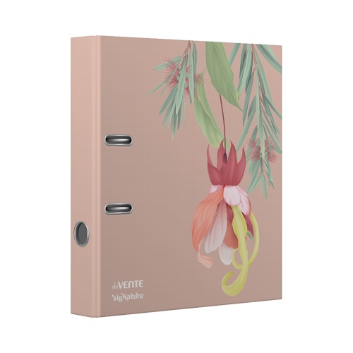 Папка-регистратор deVENTE А4 75мм 3090513 sigNATURE розовый "Дава"