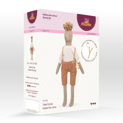Набор для изготовления игрушек Miadolla CN-0356 Лама Густав "Дава"
